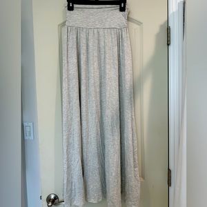 Light Grey Maxi Skirt 3X